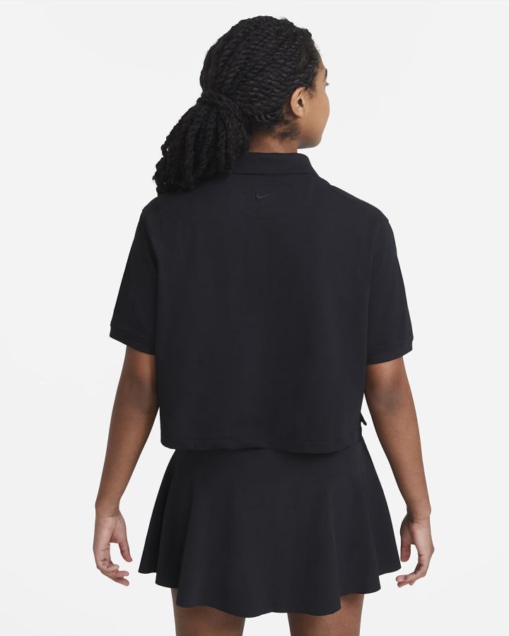 Camisa Polo Nike The Mujer Negras | HXEGY-5139