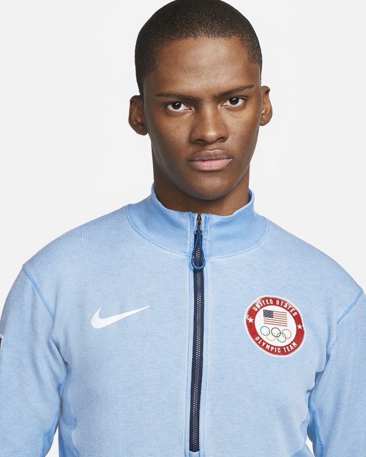 Camisas Nike ACG Dri-FIT ADV Long-Sleeve 1/2-Zip Top Hombre Azules Blancas | QMKXV-5810