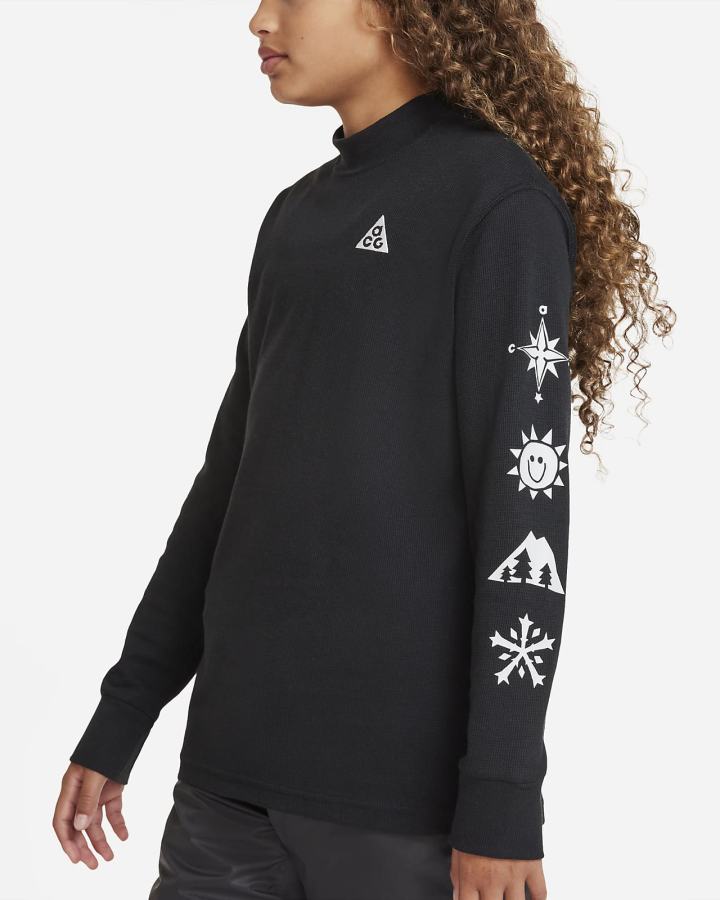 Camisas Nike ACG Dri-FIT Kids Long-Sleeve Top Niña Negras | XYGKB-4308