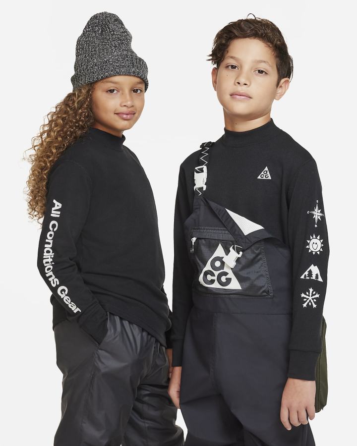 Camisas Nike ACG Dri-FIT Kids Long-Sleeve Top Niña Negras | XYGKB-4308
