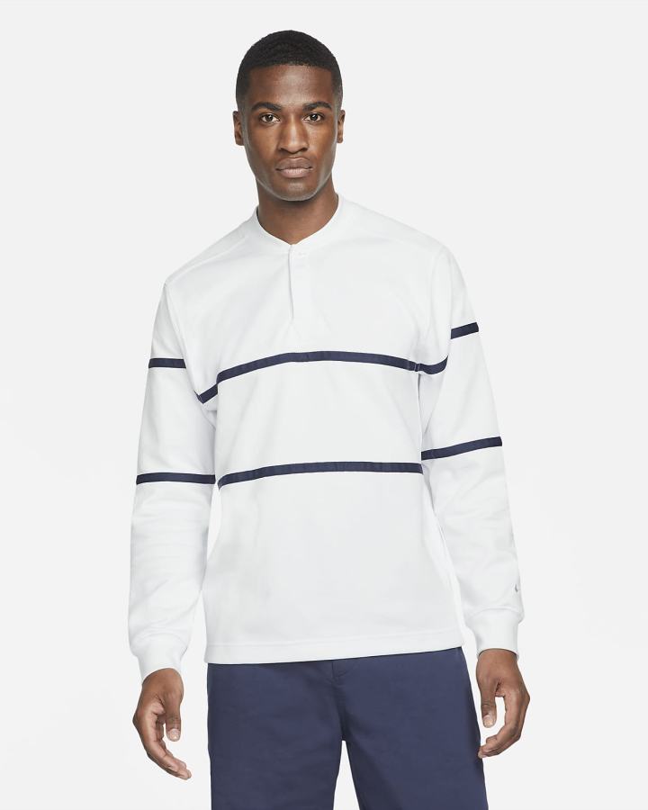 Camisas Nike Dri-FIT Long-Sleeve Golf Top Hombre Blancas Obsidian Blancas | AUPBC-8570