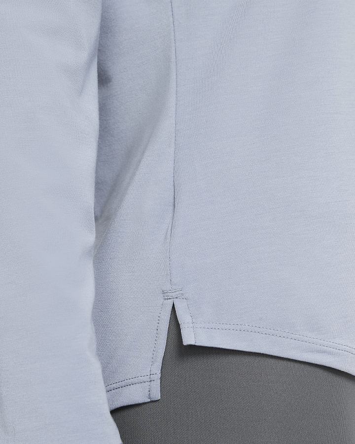 Camisas Nike Dri-FIT UV One Luxe Standard Fit Long-Sleeve Top Mujer Azules | AZPDE-7126