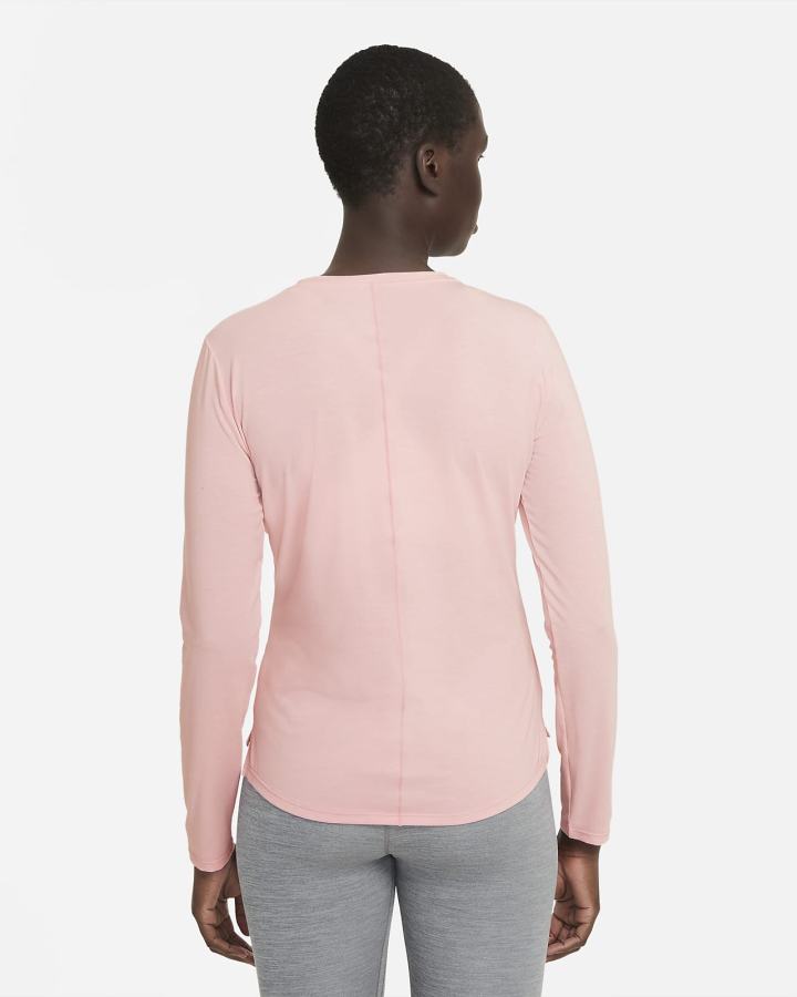 Camisas Nike Dri-FIT UV One Luxe Standard Fit Long-Sleeve Top Mujer Rosas | BHJLA-7640