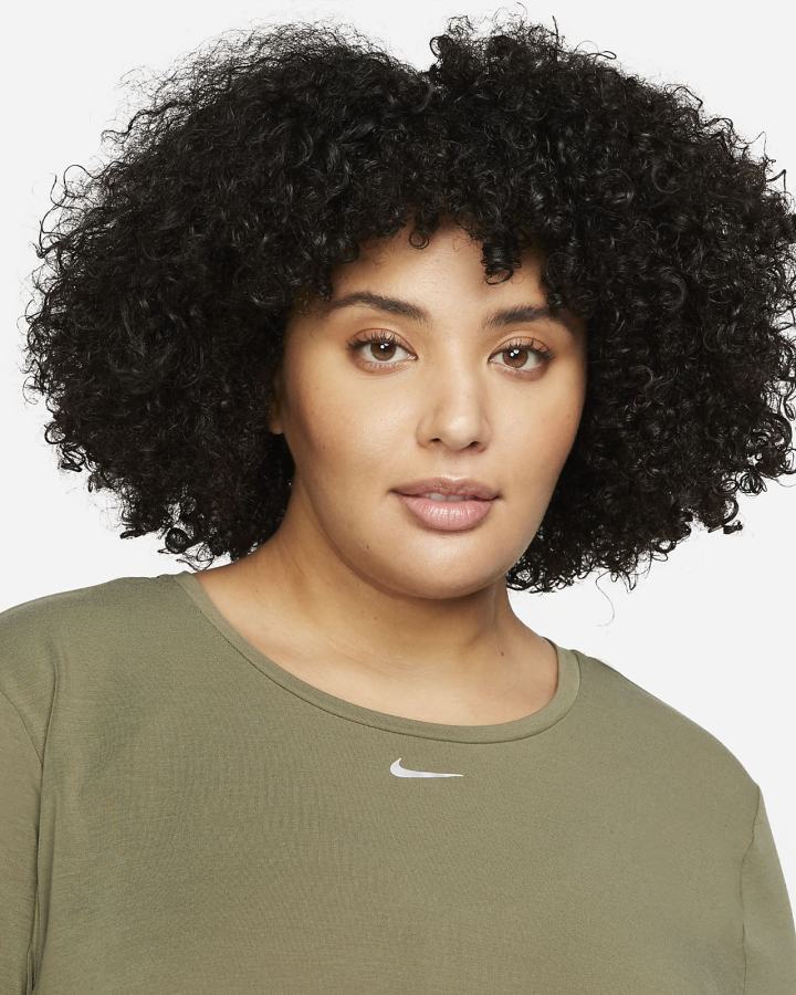 Camisas Nike Dri-FIT UV One Luxe Standard Fit Long-Sleeve Top Mujer Verde Oliva | DXRJB-8073