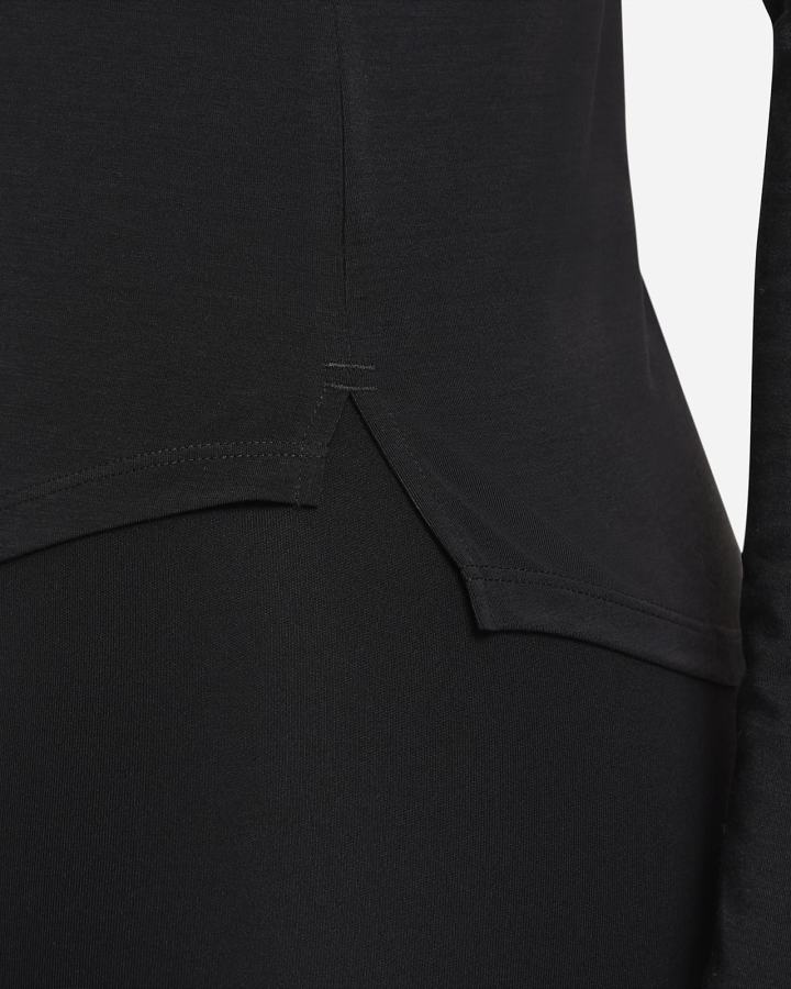 Camisas Nike Dri-FIT UV One Luxe Standard Fit Long-Sleeve Top Mujer Negras | FWLNG-6347