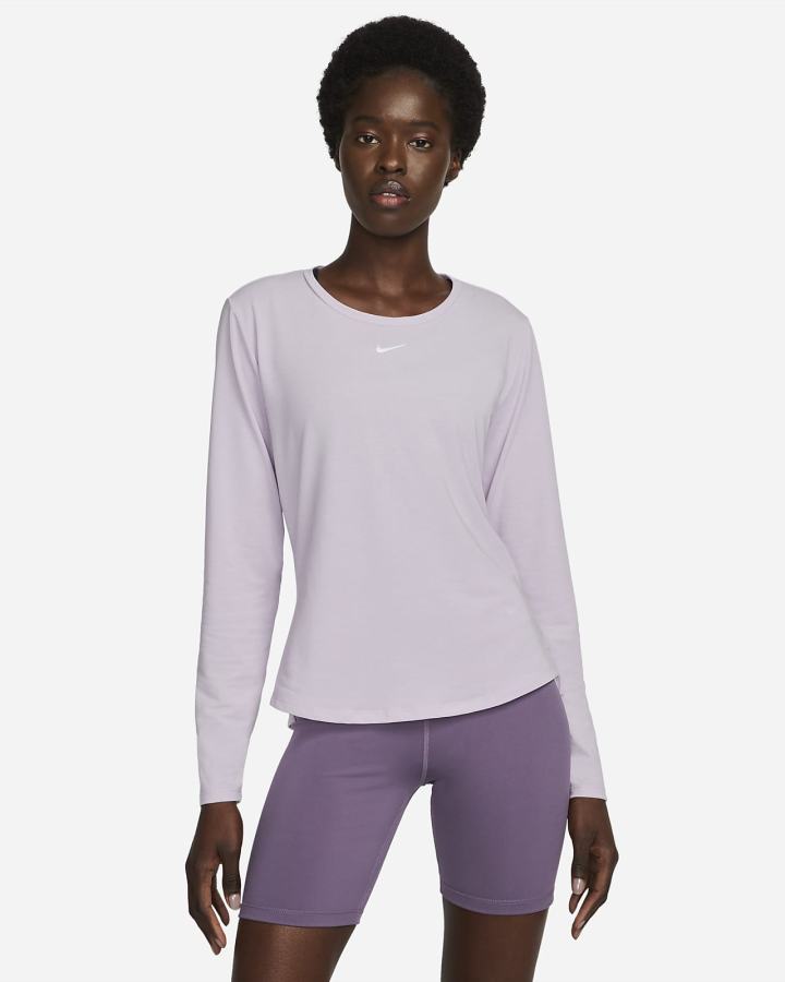 Camisas Nike Dri-FIT UV One Luxe Standard Fit Long-Sleeve Top Mujer Moradas | GTQEF-2914