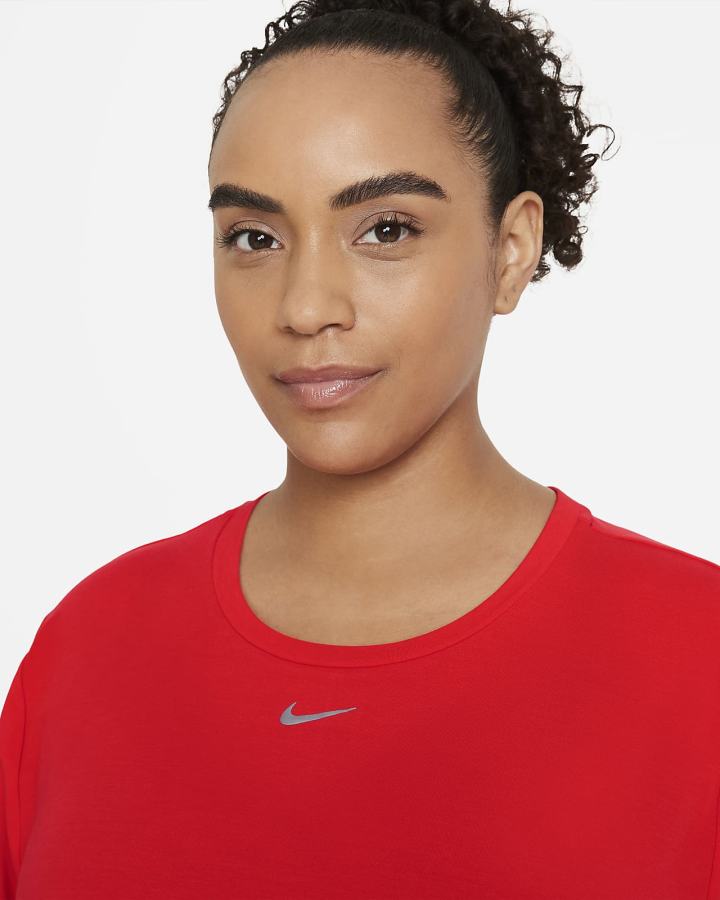 Camisas Nike Dri-FIT UV One Luxe Standard Fit Long-Sleeve Top Mujer Rojas | MPZLH-4213