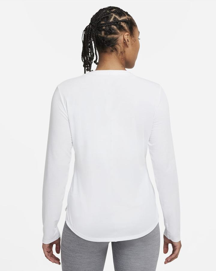 Camisas Nike Dri-FIT UV One Luxe Standard Fit Long-Sleeve Top Mujer Blancas | MSBCD-1740