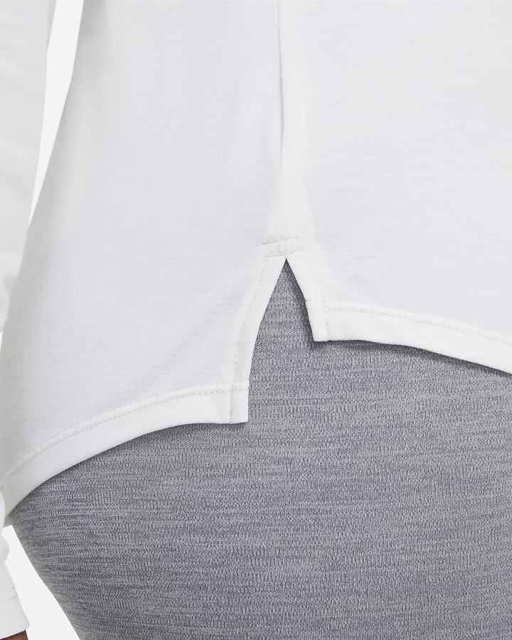 Camisas Nike Dri-FIT UV One Luxe Standard Fit Long-Sleeve Top Mujer Blancas | MSBCD-1740