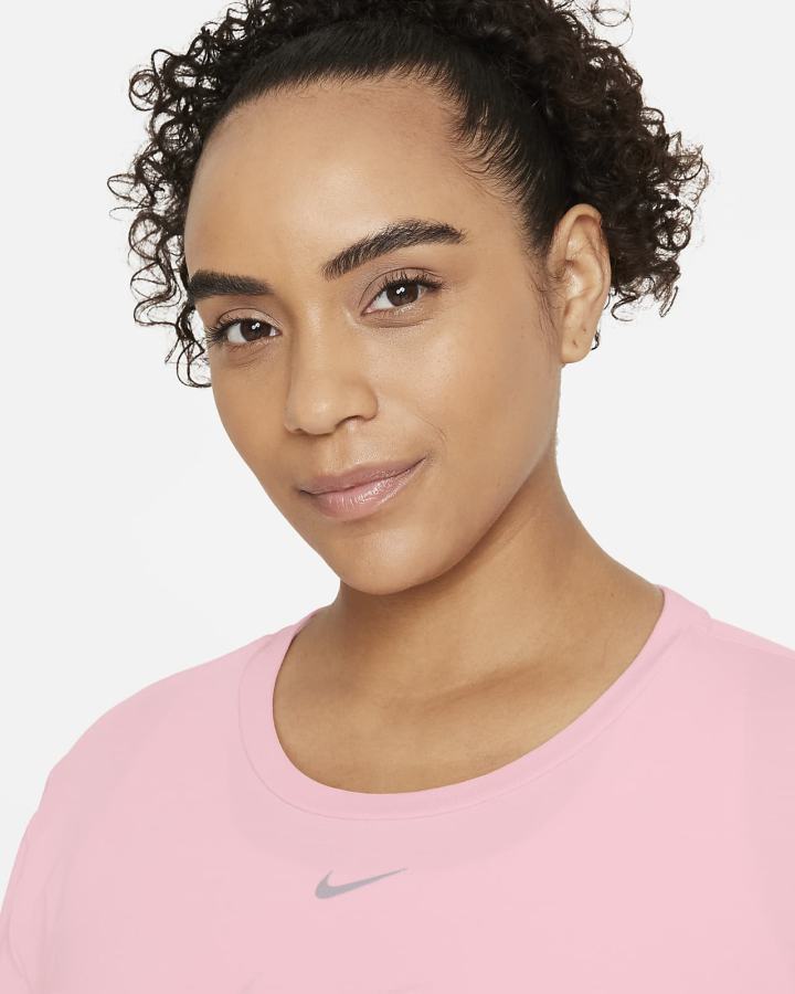 Camisas Nike Dri-FIT UV One Luxe Standard Fit Long-Sleeve Top Mujer Rosas | NSMXC-3269