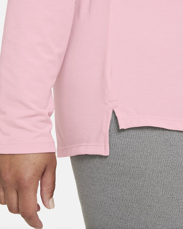 Camisas Nike Dri-FIT UV One Luxe Standard Fit Long-Sleeve Top Mujer Rosas | NSMXC-3269