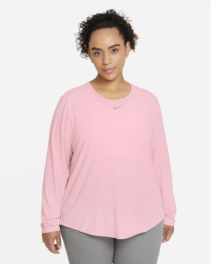 Camisas Nike Dri-FIT UV One Luxe Standard Fit Long-Sleeve Top Mujer Rosas | NSMXC-3269