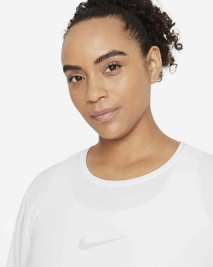 Camisas Nike Dri-FIT UV One Luxe Standard Fit Long-Sleeve Top Mujer Blancas | QSPXM-4125