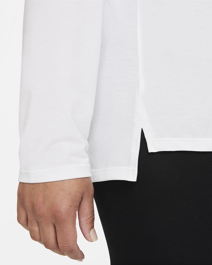 Camisas Nike Dri-FIT UV One Luxe Standard Fit Long-Sleeve Top Mujer Blancas | QSPXM-4125