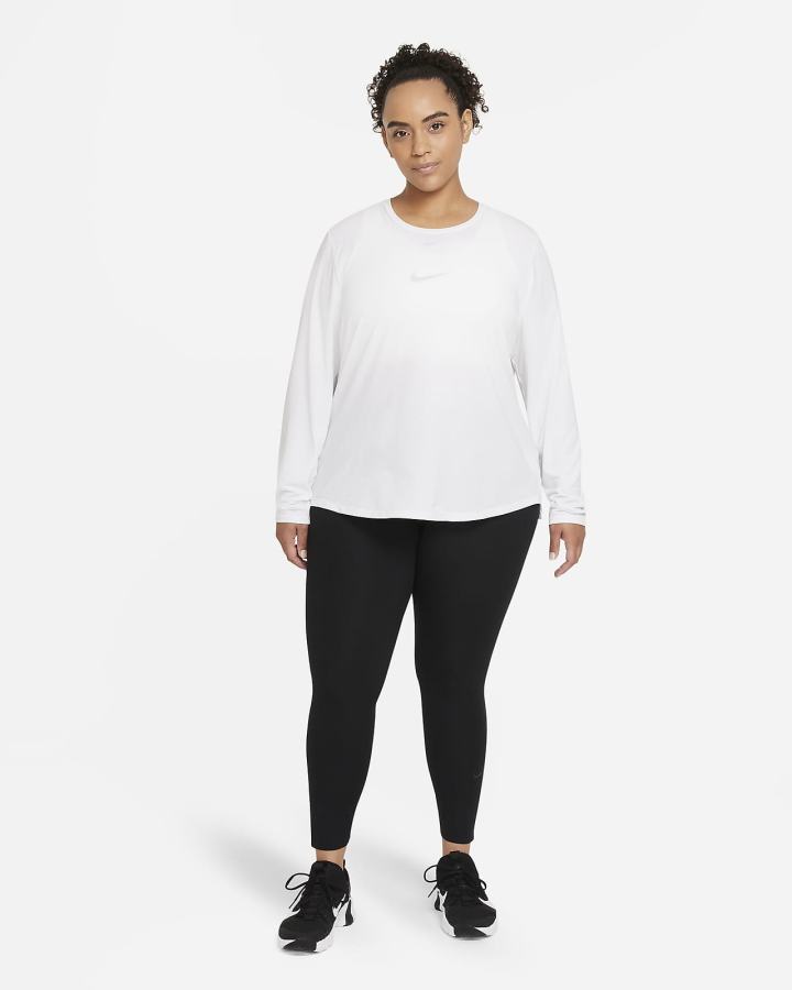 Camisas Nike Dri-FIT UV One Luxe Standard Fit Long-Sleeve Top Mujer Blancas | QSPXM-4125