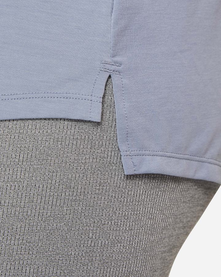 Camisas Nike Dri-FIT UV One Luxe Standard Fit Long-Sleeve Top Mujer Azules | VGEWZ-3475
