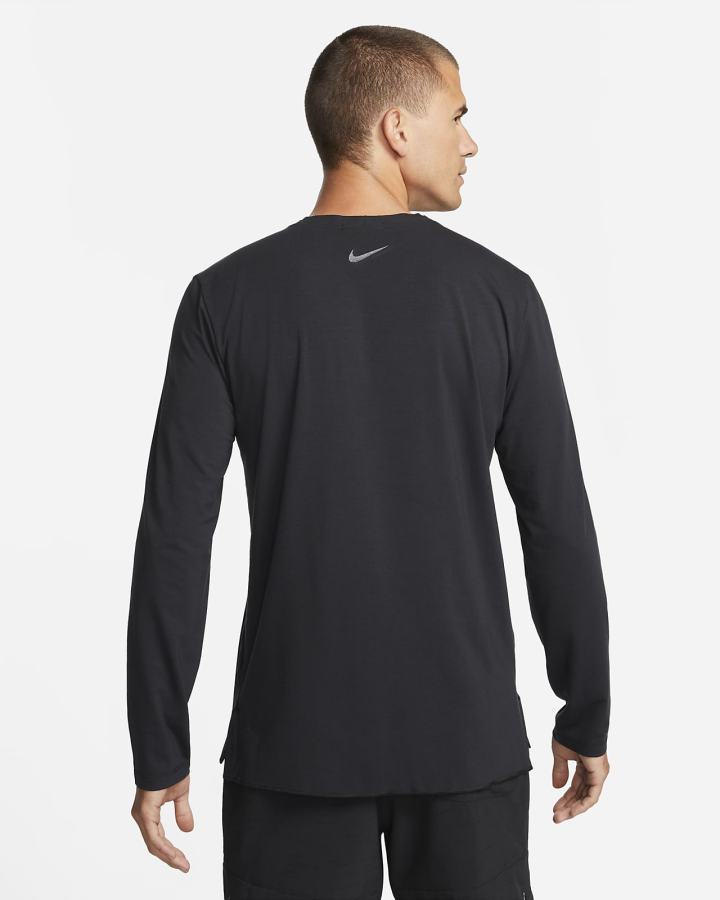 Camisas Nike Dri-FIT Yoga Long-Sleeve Top Hombre Negras Gris | DAKHZ-6439