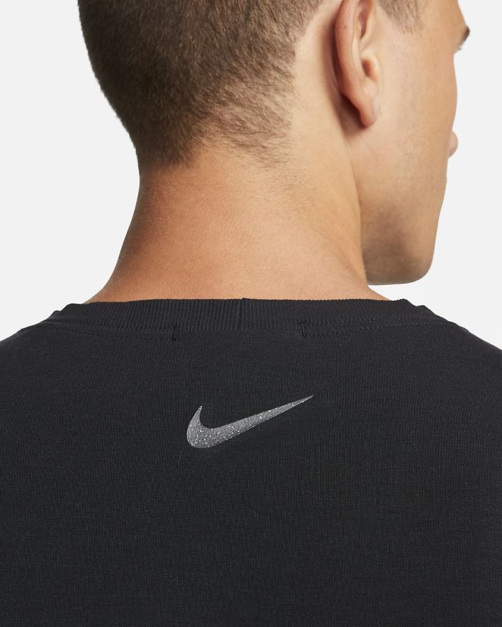 Camisas Nike Dri-FIT Yoga Long-Sleeve Top Hombre Negras Gris | DAKHZ-6439