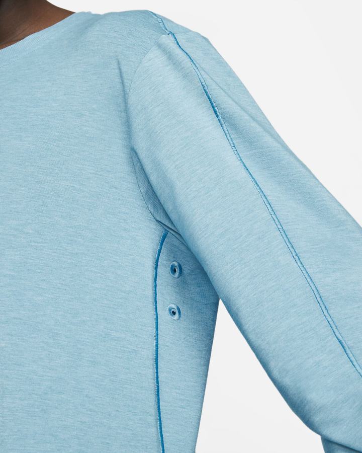 Camisas Nike Dri-FIT Yoga Long-Sleeve Top Hombre Azules Gris | QHJIM-6850