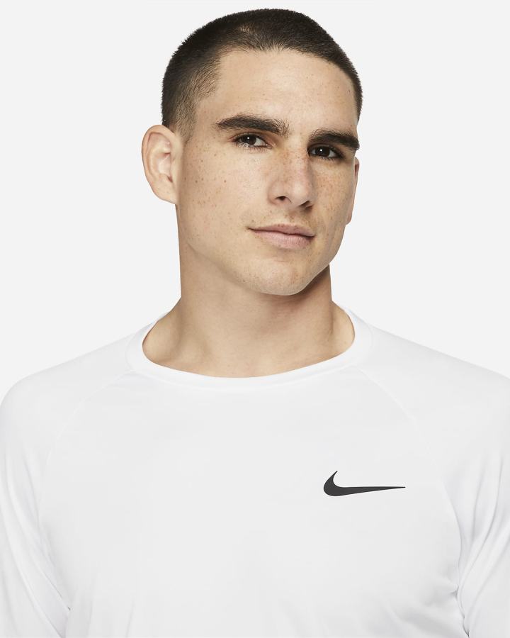 Camisas Nike Essential Long-Sleeve Hydroguard Swim Hombre Blancas | NTWZO-7631