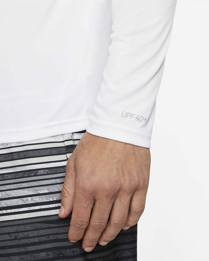 Camisas Nike Essential Long-Sleeve Hydroguard Swim Hombre Blancas | NTWZO-7631