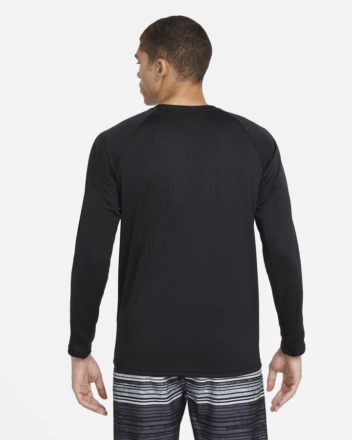 Camisas Nike Essential Long-Sleeve Hydroguard Swim Hombre Negras | UQMHA-2986