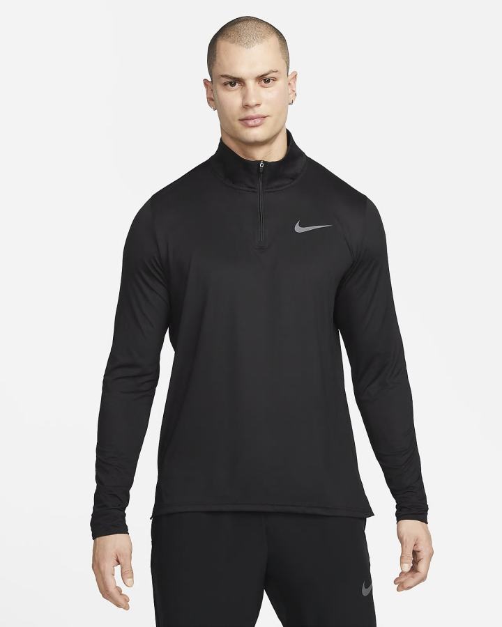 Camisas Nike Pro Dri-FIT 1/4-Zip Hyper Dry Training Top Hombre Negras Gris Oscuro | CKTPS-9603