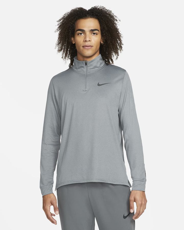 Camisas Nike Pro Dri-FIT 1/4-Zip Hyper Dry Training Top Hombre Negras Gris Negras | TYVGB-4689