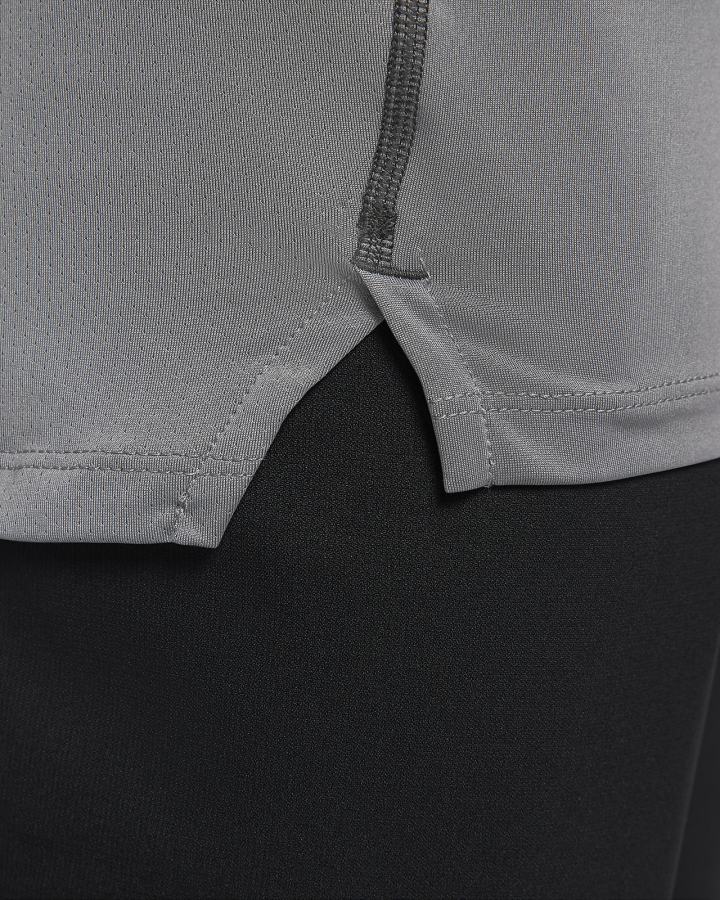 Camisas Nike Pro Dri-FIT Tight Fit Long-Sleeve Top Hombre Gris Negras | GMTQZ-4163