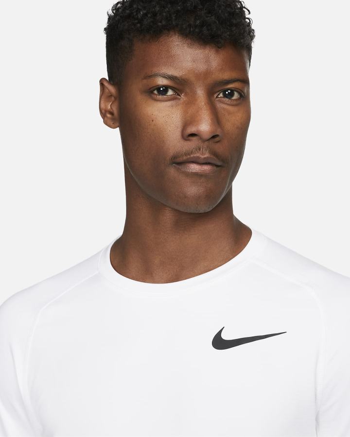 Camisas Nike Pro Long-Sleeve Crew Hombre Blancas Negras | AVHLQ-3198