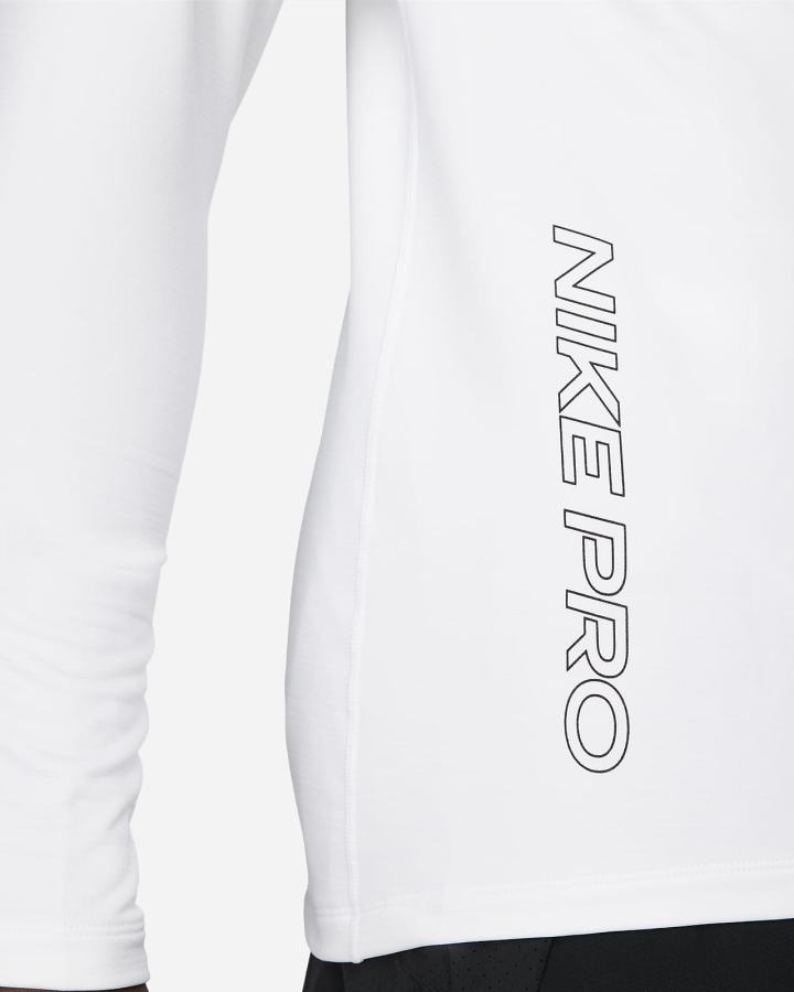 Camisas Nike Pro Long-Sleeve Crew Hombre Blancas Negras | AVHLQ-3198