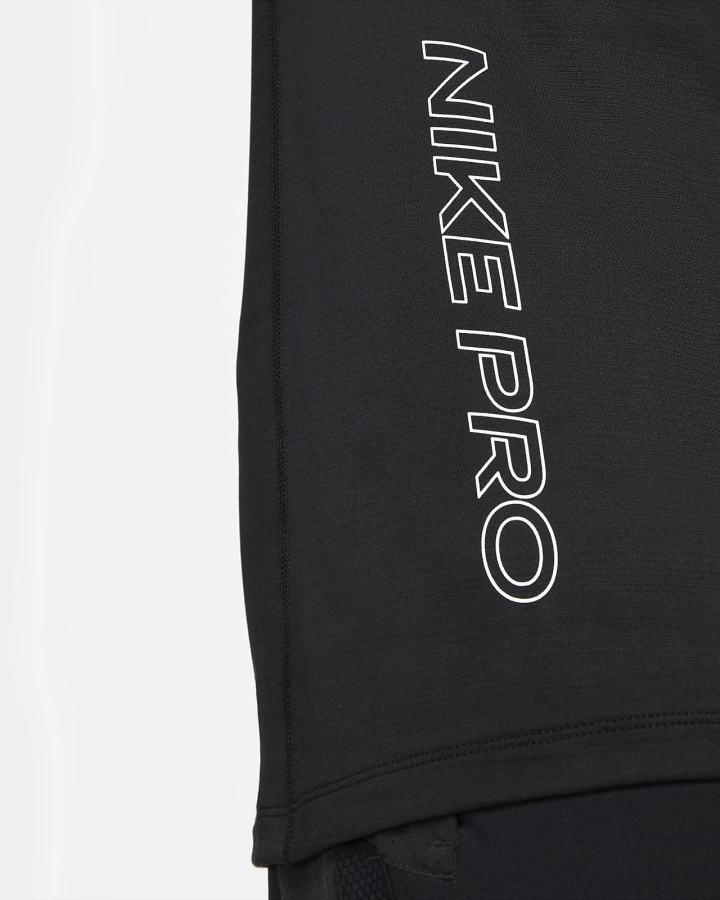 Camisas Nike Pro Long-Sleeve Crew Hombre Negras Blancas | JNWPG-0347