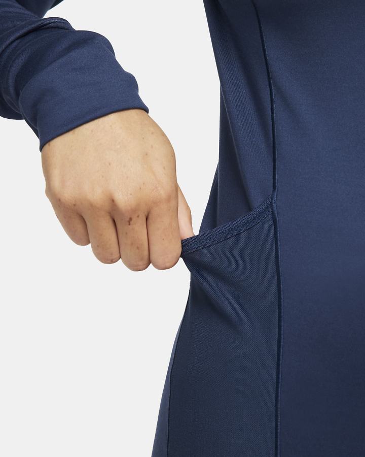Camisas Nike Pro Therma-FIT Long-Sleeve Top Mujer Azul Marino Blancas | PQEXB-6015