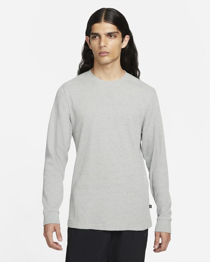 Camisas Nike SB Long-Sleeve Skate Thermal Hombre Gris Oscuro | BZPLA-6284