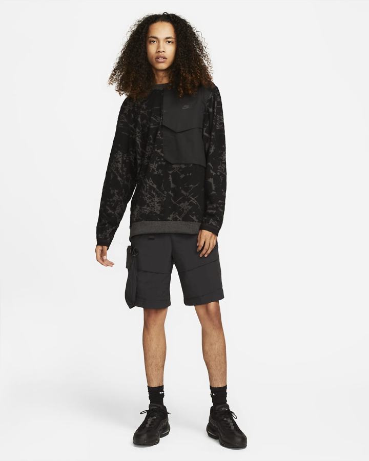 Camisas Nike Sportswear Dri-FIT ADV Tech Pack Long-Sleeve Top Hombre Negras Gris Negras | LOBZN-2401