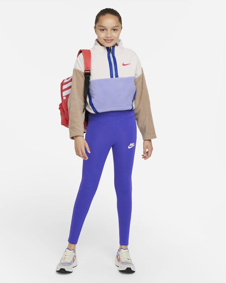 Camisas Nike Sportswear Kids Long-Sleeve Top Niña Beige Kaki Rojas | AUQWZ-8406