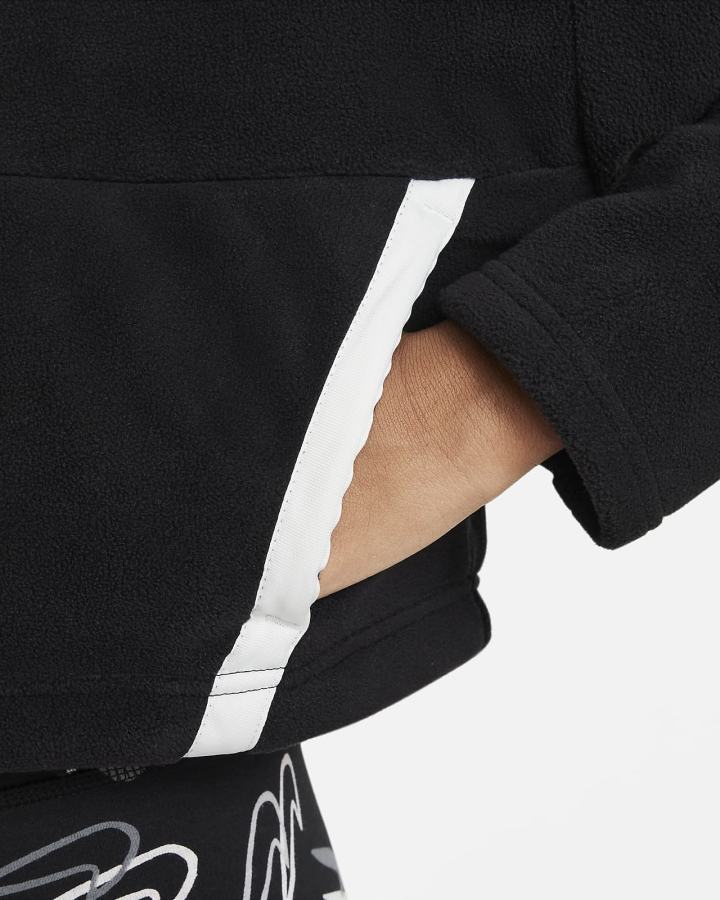 Camisas Nike Sportswear Kids Long-Sleeve Top Niña Negras Blancas | IEYRW-5037