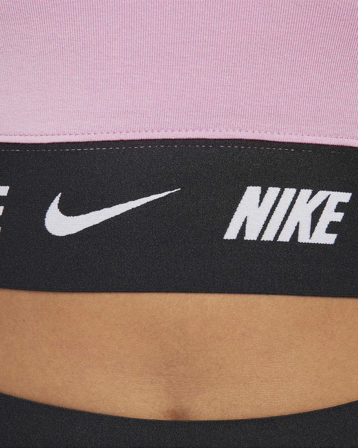 Camisas Nike Sportswear Long-Sleeve Crop Top Mujer Moradas Negras | POTRQ-5846