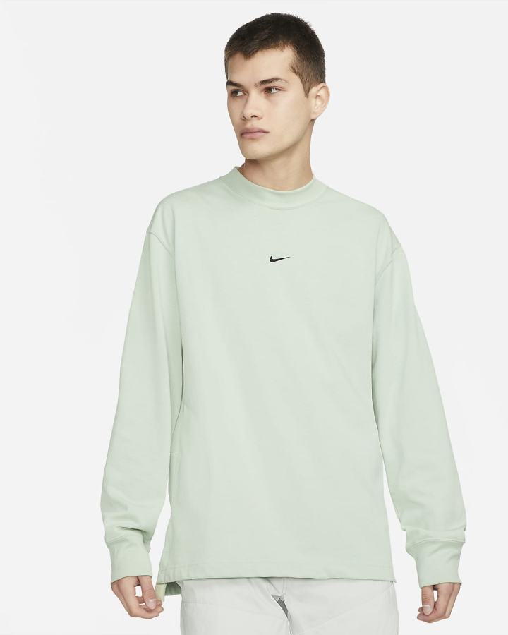 Camisas Nike Sportswear Style Essentials Long-Sleeve Mock Neck Top Hombre Plateadas | KDUSO-5367