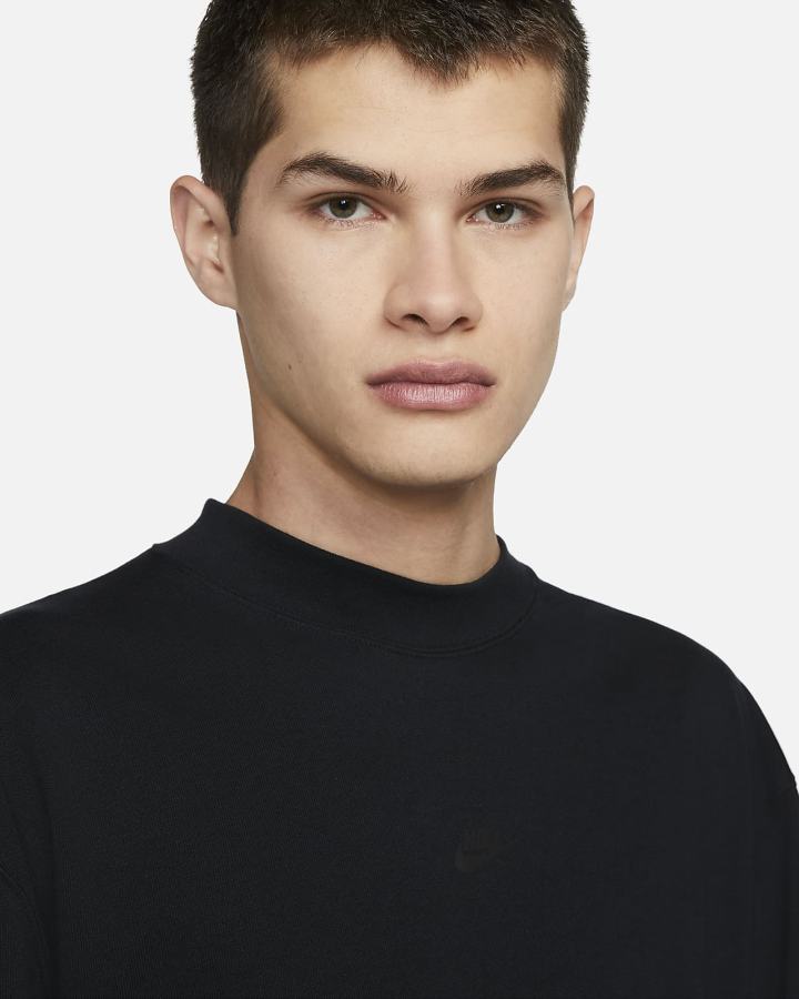 Camisas Nike Sportswear Style Essentials Long-Sleeve Mock Neck Top Hombre Negras Plateadas | TDEGF-5723