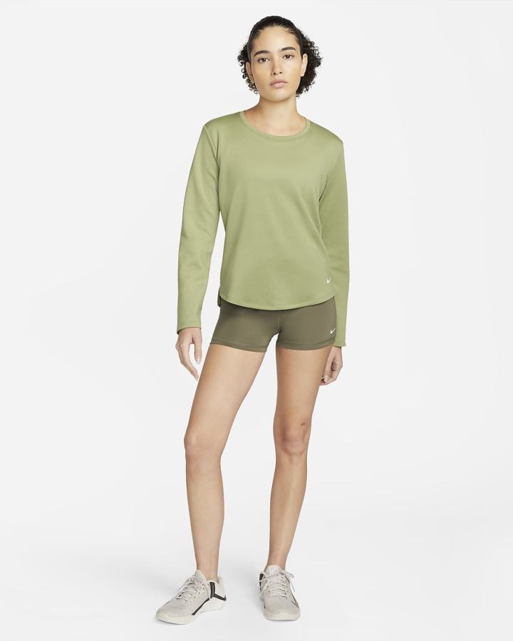 Camisas Nike Therma-FIT One Long-Sleeve Top Mujer Blancas | MFIEZ-0649