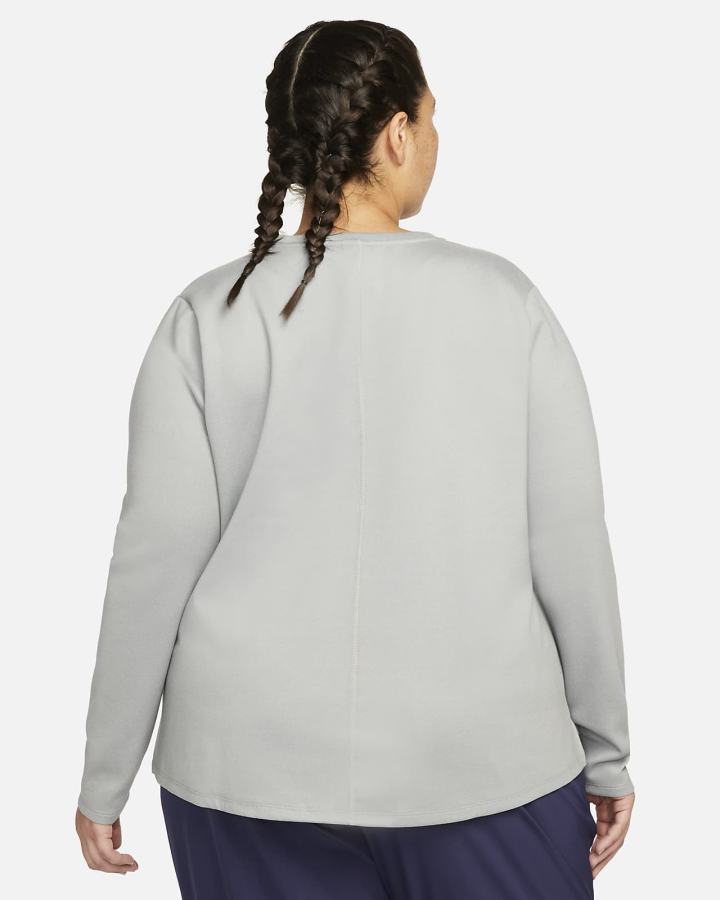 Camisas Nike Therma-FIT One Long-Sleeve Top Mujer Gris Negras | TGYLJ-2074