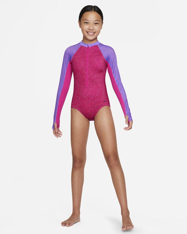 Camisas Nike Water Dots Kids Long-Sleeve One Piece Niña Rosas | JANGX-9813