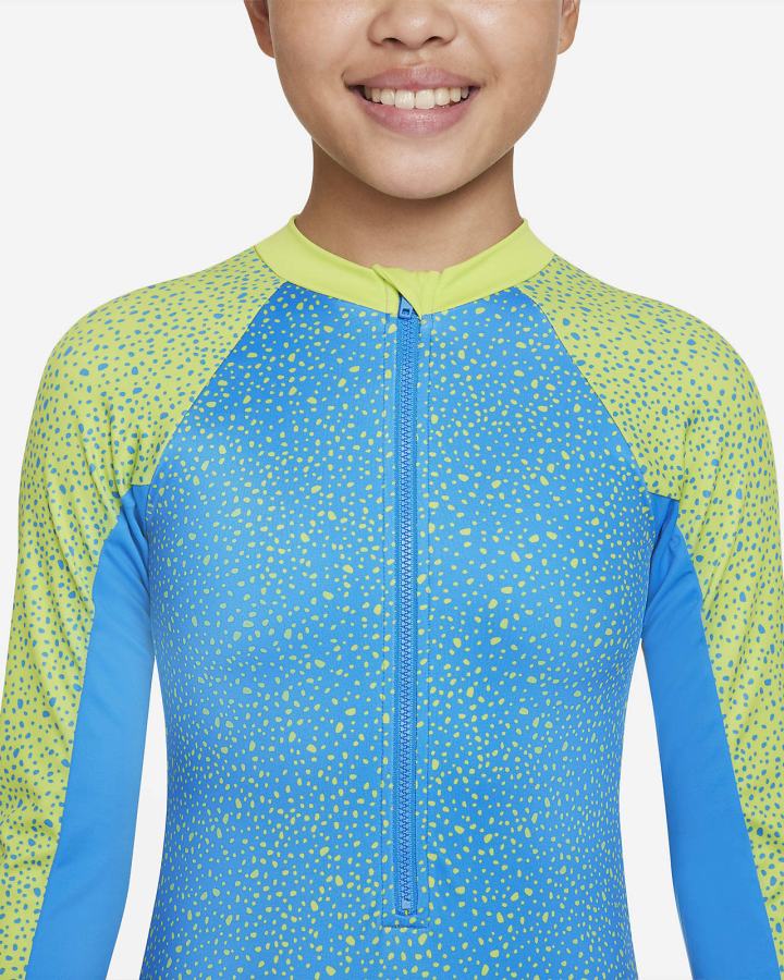 Camisas Nike Water Dots Kids Long-Sleeve One Piece Niña Azules | LPSEQ-5308