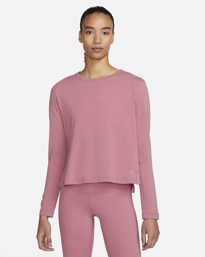 Camisas Nike Yoga Dri-FIT Long-Sleeve Top Mujer Gris | NDXWP-6721