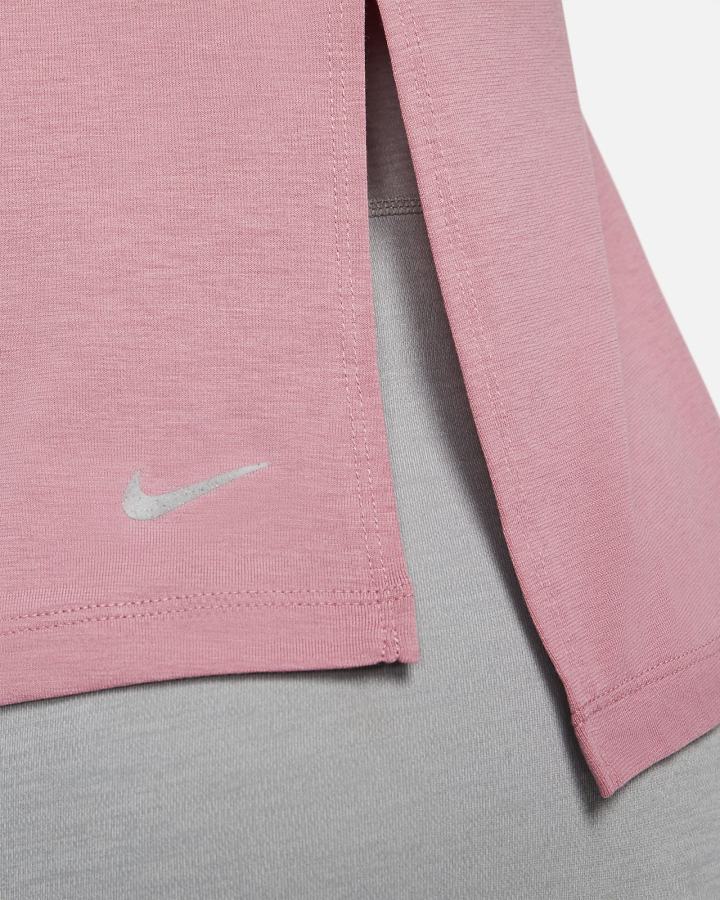 Camisas Nike Yoga Dri-FIT Long-Sleeve Top Mujer Gris | PZMTL-2967