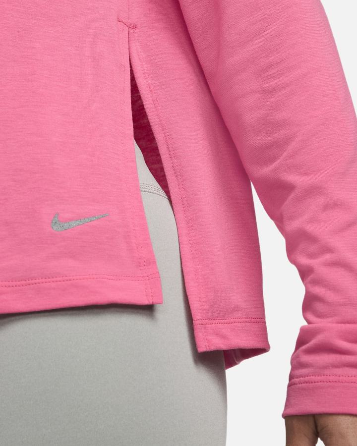 Camisas Nike Yoga Dri-FIT Long-Sleeve Top Mujer Gris | QNHAV-8317
