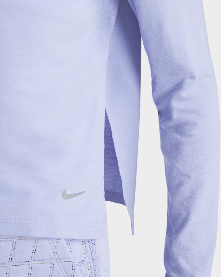 Camisas Nike Yoga Dri-FIT Long-Sleeve Top Mujer Gris | SUJWX-9520