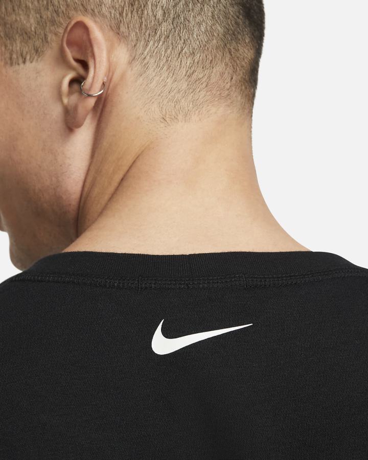 Camisas Nike Yoga Therma-FIT Estampadas Top Hombre Negras | IYXBH-7869