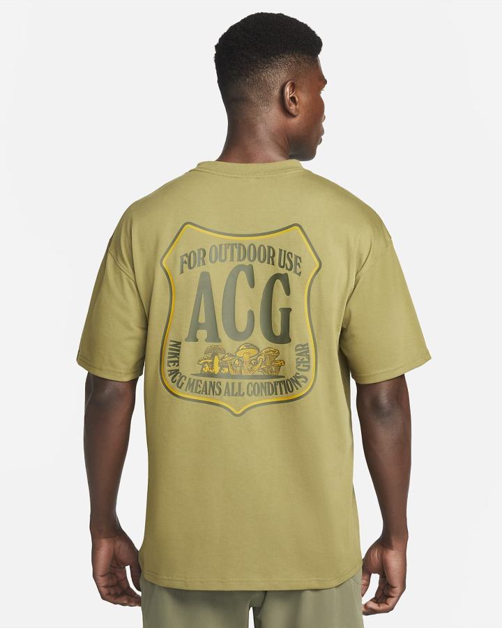 Camiseta Nike ACG Hombre Verde | XGDCU-5724